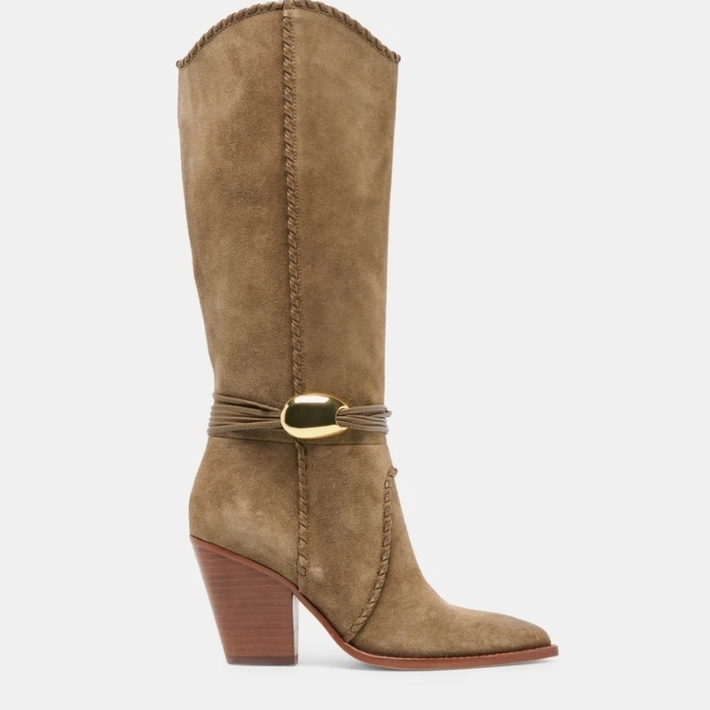 💚▪️Dolce Vita ▪️Olive Suede Jody Suede Heeled Boots